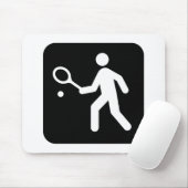 Tennisracquetball-Piktogramm Mousepad (Mit Mouse)