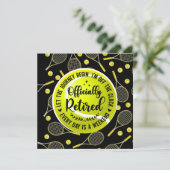 Tennisruhe für Spieler und Fan Karte (Stehend Vorderseite)