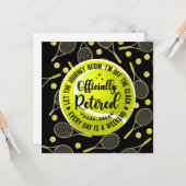 Tennisruhe für Spieler und Fan Karte (Vorderseite/Rückseite Beispiel)