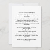 Tennisruhestand Einladung (Rückseite)