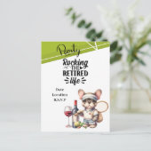 Tennisruhestand Postkarte (Stehend Vorderseite)