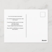 Tennisruhestand Postkarte (Rückseite)