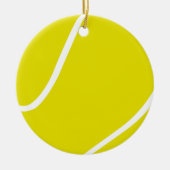 Tennisrunde Keramik Ornament (Vorne)