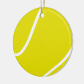 Tennisrunde Keramik Ornament (Links)