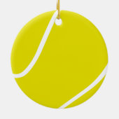 Tennisrunde Keramik Ornament (Hinten)