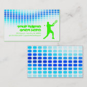 Tennisschläge Visitenkarte (Vorne/Hinten)