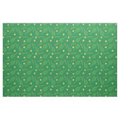 Tennisschläger auf grünem Hintergrund Stoff (Fat Quarter (45,7 x 55,9 cm))