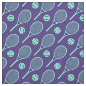 Tennisschläger auf Marineblau Stoff (Muster)