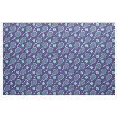 Tennisschläger auf Marineblau Stoff (Fat Quarter (45,7 x 55,9 cm))