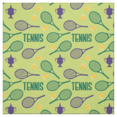 Tennisschläger auf saftigem Grün - individuell ein Stoff (Muster)