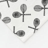 Tennisschläger CUSTOM HINTERGRUNDFARBE Fleecedecke (Ecke)