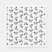 Tennisschläger CUSTOM HINTERGRUNDFARBE Serviette (Vorderseite)