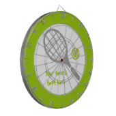 Tennisschläger Dartscheibe (Vorderseite Links)