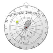 Tennisschläger Dartscheibe (vorne)