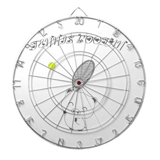 Tennisschläger Dartscheibe (vorne)