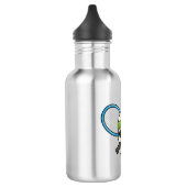 Tennisschläger Edelstahlflasche (Links)