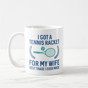 Tennisschläger für meine Ehefrau Kaffeetasse