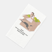 Tennisschläger für Party Serviette (Ecke)