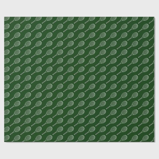 Tennisschläger Geschenkpapier (Flach)