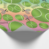 Tennisschläger Geschenkpapier (Ecke)