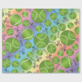 Tennisschläger Geschenkpapier (Flach)