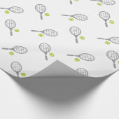 Tennisschläger Geschenkpapier (Ecke)