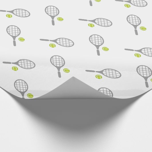 Tennisschläger Geschenkpapier (Ecke)