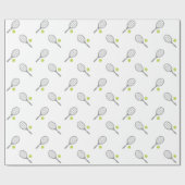 Tennisschläger Geschenkpapier (Flach)