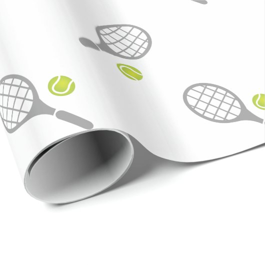 Tennisschläger Geschenkpapier (Rolleneckpunkt)