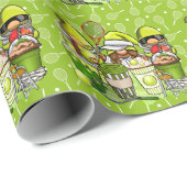 Tennisschläger Geschenkpapier (Rolleneckpunkt)