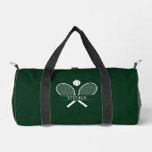 Tennisschläger & Individueller Name Duffle Bag (Vorderseite)