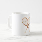 Tennisschläger Kaffeetasse (Vorderseite Links)