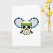 Tennisschläger Karte (Gelbe Blume)