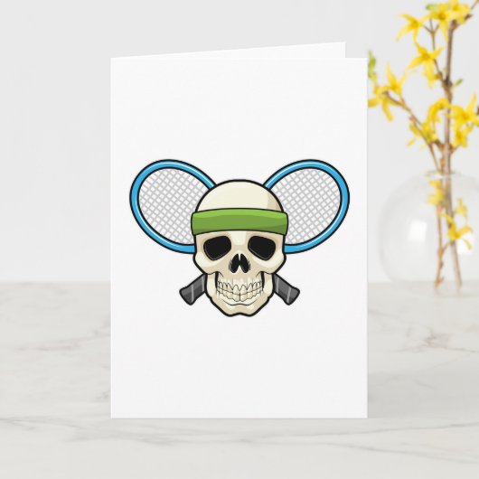 Tennisschläger Karte (Gelbe Blume)