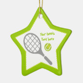 Tennisschläger Keramikornament (Links)