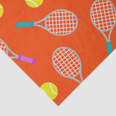 Tennisschläger-Kugel-Party-Gewebe thematisch Seidenpapier (Detail)