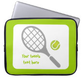 Tennisschläger Laptopschutzhülle (Vorderseite)