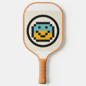 Tennisschläger mit einem Idioji Pickleball Schläger (Rückseite)