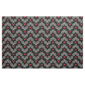 Tennisschläger mit Herz und eigenem Hintergrund Stoff (Fat Quarter (45,7 x 55,9 cm))