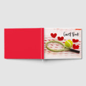 Tennisschläger mit Liebe Hochzeitsgast-Buch Gästebuch (Voll)