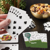 Tennisschläger mit Namen Spielkarten (In Situ)