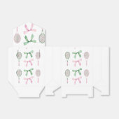 Tennisschläger mit rosa und grüner Paste + Bogen Geschenkschachtel (Ungefaltet)