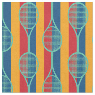 Tennisschläger mit Streifenuntergrund 2 Stoff