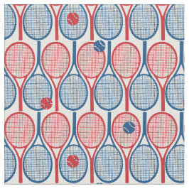 Tennisschläger mit weißem Hintergrund Stoff