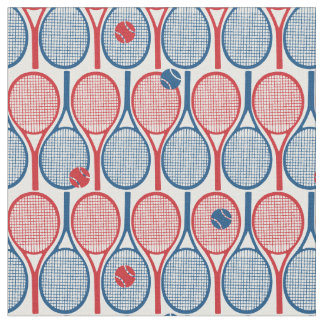 Tennisschläger mit weißem Hintergrund Stoff