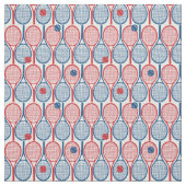 Tennisschläger mit weißem Hintergrund Stoff (Muster)