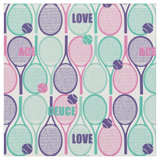 Tennisschläger mit weißem Hintergrund Stoff (Nahaufnahme)