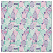 Tennisschläger mit weißem Hintergrund Stoff (Muster)