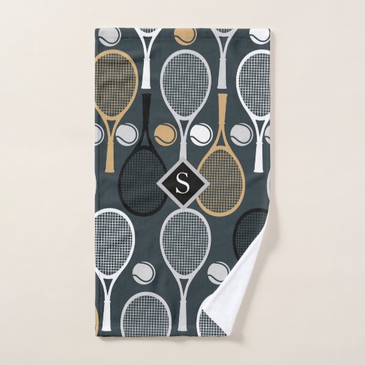 Tennisschläger Monogram Handtuch (Handtuch)