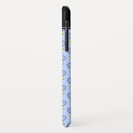 Tennisschläger Muster benutzerdefinierte Initialen Case-Mate iPhone Hülle (Hinten/Links)